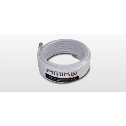 Koaxkabel Digital 7mm RG6 20m + 2 Kompressions F-Stecker