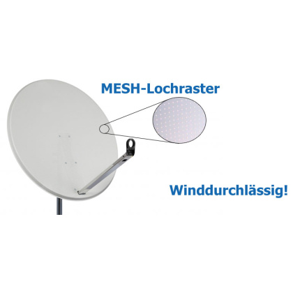 Satmedia Click/Clack MESH 100cm Hellgrau