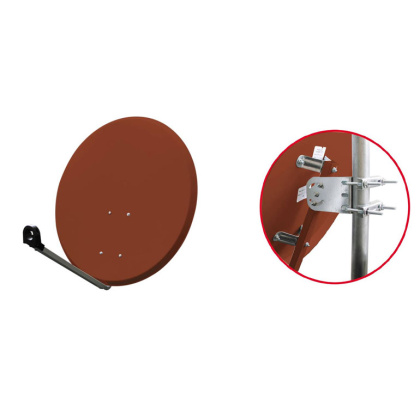 Sat-Line Sat Antenne 80cm Ziegelrot