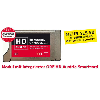 ORF HD Austria Cardless CI+ Modul Aktion: ORF Freischaltgebühr inklusive bei Umstieg von Smartcard auf CAM
