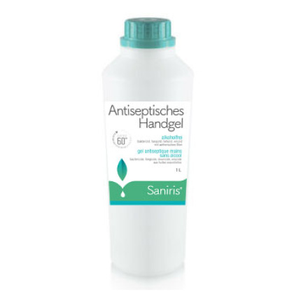 Saniris Antiseptisches Handgel & Fläche hautfreundliches Desinfektionsmittel 1 Liter (alkoholfrei)