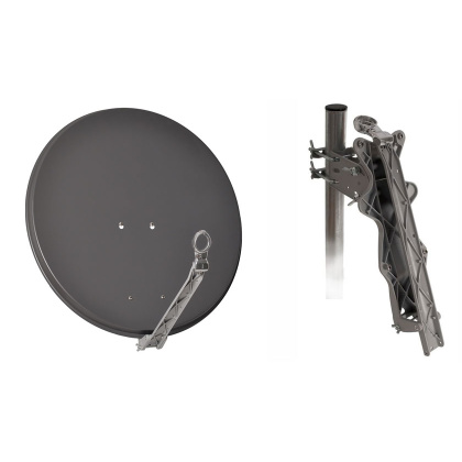 D-Line Profi Voll ALU Spiegel 80 cm Dunkelgrau