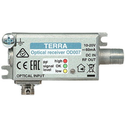 Terra OD007 Optical Node FTTH Receiver für DVB-C/T & 1x SAT IF (DVB-S2)