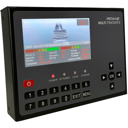Amiko Multitracker 3 DVB-S2/C2/T2 Satelliten Kabel Messgerät Multi Tracker