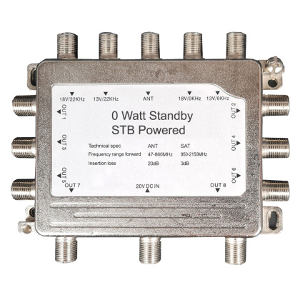 Multischalter ECO MS 5/8 0 Watt Standby Kein Netzteil